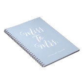 Elegante Miss aan Mrs Chic Modern Wedding Planner Notitieboek (Rechterzijde)
