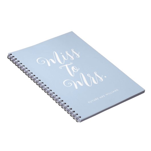 Elegante Miss aan Mrs Chic Modern Wedding Planner Notitieboek (Rechterzijde)