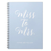 Elegante Miss aan Mrs Chic Modern Wedding Planner Notitieboek (Voorkant)