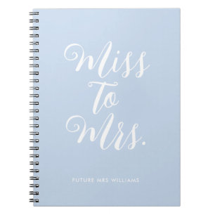 Elegante Miss aan Mrs Chic Modern Wedding Planner Notitieboek