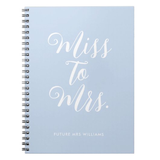 Elegante Miss aan Mrs Chic Modern Wedding Planner Notitieboek (Voorkant)
