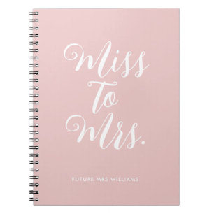 Elegante Miss to Mrs Chic Moderne Trouwplanner Notitieboek