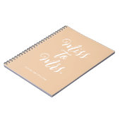 Elegante Miss tot Mrs Chic Moderne Trouw Planner Notitieboek (Linkerzijde)
