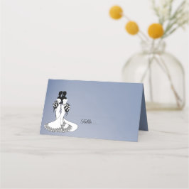 Elegante Mist Lesbisch. Trouwplekkaarten Plaatskaartje