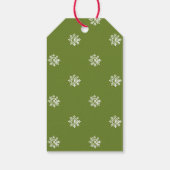 Elegante Misteleijn Kerstmis Cadeaulabel (Achterkant)