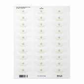 Elegante Misteletoe Groene Retouradres Etiket (Full Sheet)