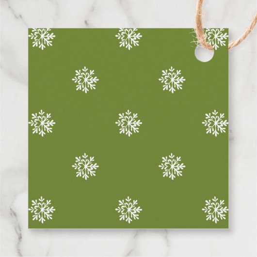 Elegante Mistletoe Kerstmis Bedankjes Labels (Achterkant)