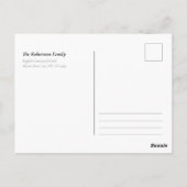 Elegante Mistletoe Kerstmis Briefkaart (Achterkant)