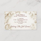 Elegante mobiele notaris publieke lening onderteke visitekaartje (Achterkant)