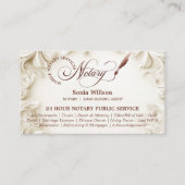 Elegante mobiele notaris publieke lening onderteke visitekaartje (Voorkant)