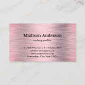 Elegante mobiele notaris Quill goud geborsteld met Visitekaartje (Achterkant)