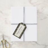Elegante Mocha Botanisch | Kerstcadeaukaart Cadeaulabel (Met Touw)