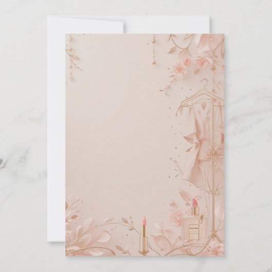 Elegante Mode Boutique Grand Opening Invitation Kaart (Achterkant)