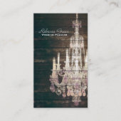 Elegante mode boutique  kroonluchter visitekaartje (Voorkant)