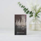 Elegante mode boutique  kroonluchter visitekaartje (Staand voorkant)
