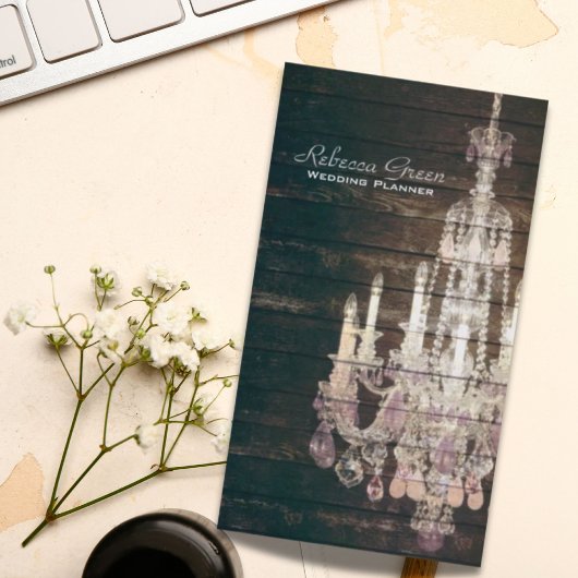 Elegante mode boutique  kroonluchter visitekaartje