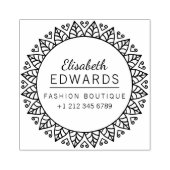 Elegante Mode Boutique Rubberstempel (Afrduk)