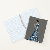 Elegante Mode-illustratie van Vrouw Notitieboek (Binnen)