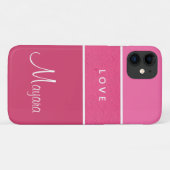 Elegante Mode Roze Telefoon Case voor Meisjes (Achterkant (horizontaal))