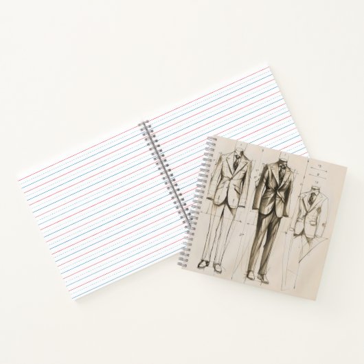 Elegante Mode schets Notitieboek (Binnen)