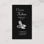 Elegante Mode Stylist Designer met Stiletto's Visitekaartje (Achterkant)