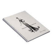 Elegante modeontwerper portfolio | Winter schets Notitieboek (Rechterzijde)