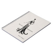 Elegante modeontwerper portfolio | Winter schets Notitieboek (Linkerzijde)