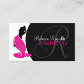 Elegante Modeontwerper Visitekaartje (Voorkant)