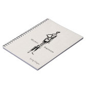 Elegante modeportfolio | lente-schets notitieboek (Linkerzijde)