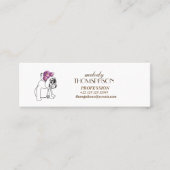 Elegante Modern Art Mini Standaard Matte Kaart Mini Visitekaartje (Voorkant)