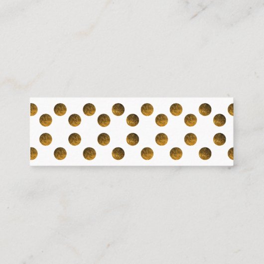 Elegante Modern Art Mini Standaard Matte Kaart Mini Visitekaartje (Achterkant)