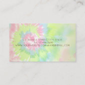 Elegante modern, chic cupcake tie-dye visitekaartje (Achterkant)