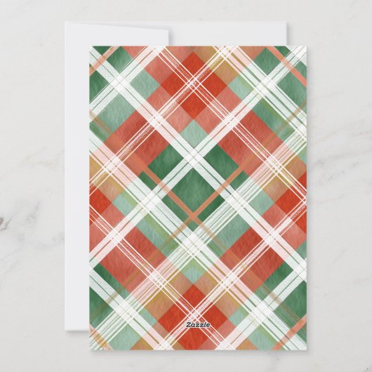 Elegante Modern Script Kerstkaart (Achterkant)