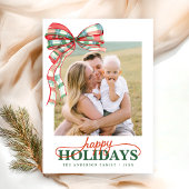 Elegante Modern Script Kerstkaart