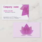 ELEGANTE MODERNA FLOR FLORISTERÍA FLORES BLANCO VISITEKAARTJE (Voorkant / Achterkant)