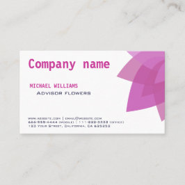 ELEGANTE MODERNA FLOR FLORISTERÍA FLORES BLANCO VISITEKAARTJE