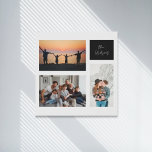 elegante moderne 3 fotofamilie imitatie canvas print<br><div class="desc">elegante moderne 3 fotofamilie</div>