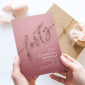 Elegante moderne 40e verjaardag kaart