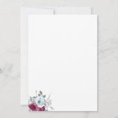 Elegante moderne 50e mijlpaal verjaardag bedankkaart (Achterkant)