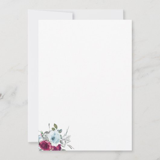 Elegante moderne 50e mijlpaal verjaardag bedankkaart (Achterkant)