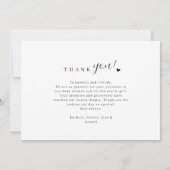 Elegante & Moderne 5 Foto Collage Baby Shower Bedankkaart (Achterkant)