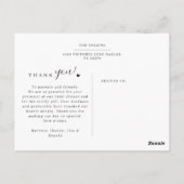 Elegante & Moderne 5 Foto Collage Baby Shower Briefkaart (Achterkant)