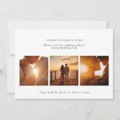 Elegante moderne 6 foto collage bruiloft save the date (Achterkant)