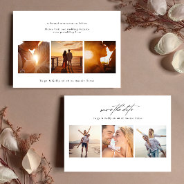 Elegante moderne 6 foto collage bruiloft save the date