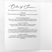 Elegante moderne 8-foto begrafenis / herdenkingsdi drieluik programma (Binnenzijde eerst)