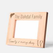 Elegante moderne aangepaste familienaam, liefde en gegraveerde lijstjes (Links)