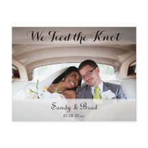 Elegante moderne aangepaste foto bruiloft aankondi