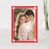 Elegante moderne aangepaste foto Valentijnsdag Feestdagen Kaart (Voorkant)