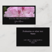 Elegante moderne aangepaste foto zwart professiona visitekaartje (Voorkant / Achterkant)