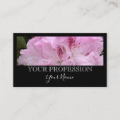 Elegante moderne aangepaste foto zwart professiona visitekaartje (Voorkant)